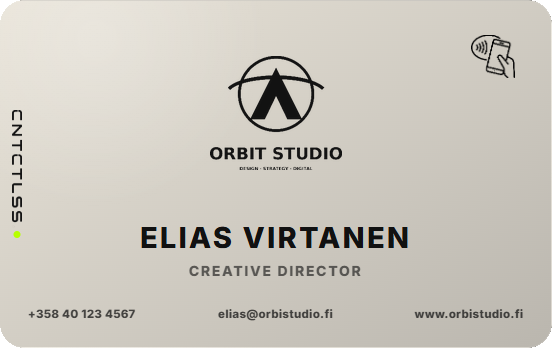 CNTCTLSS Business Card