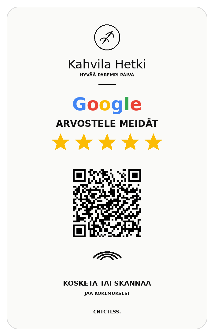 Valkoinen CNTCTLSS Review Card